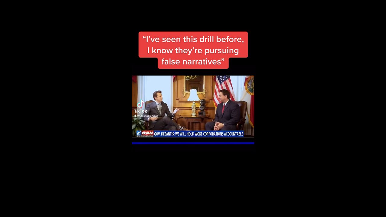 DeSantis on media spreading false narratives: