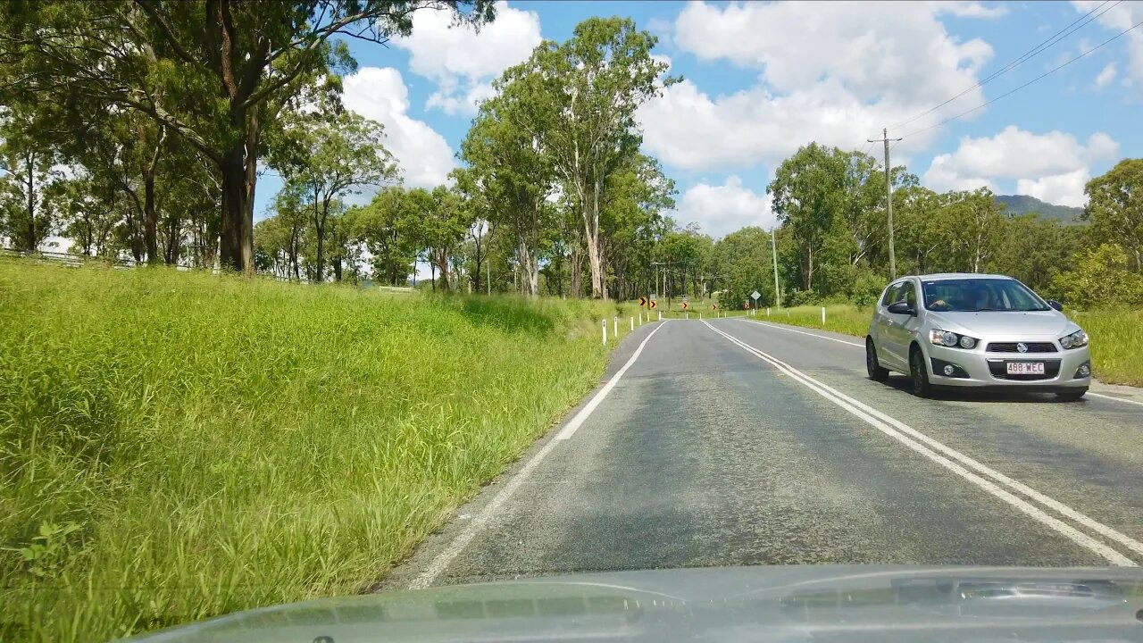 Driving from Ormeau up to Tamborine Mountain and down to Nerang