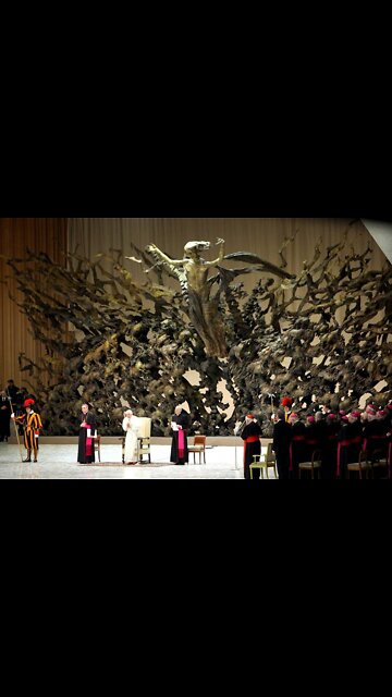 THE STATUE OF THE RESURRECTION (Fazzini)…THE VATICAN IS HOME TO LUCIFERIAN CULT & BAAL WORSHIPPERS.🕎 Isaiah 5:20 “Woe unto them that call evil good, and good evil; that put darkness for light, and light for darkness;