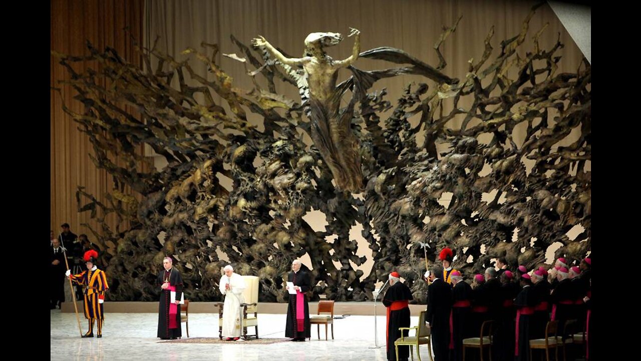 THE STATUE OF THE RESURRECTION (Fazzini)…THE VATICAN IS HOME TO LUCIFERIAN CULT & BAAL WORSHIPPERS.🕎 Isaiah 5:20 “Woe unto them that call evil good, and good evil; that put darkness for light, and light for darkness;