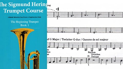 🎺 [MÉTODO DE TROMPETE] Livro 1 do método de Sigmund Hering 37 a 39
