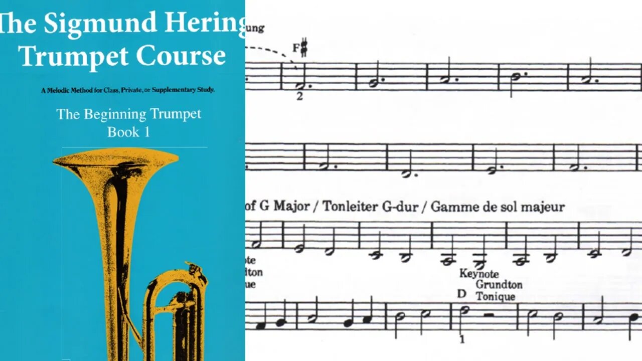 🎺 [MÉTODO DE TROMPETE] Livro 1 do método de Sigmund Hering 37 a 39