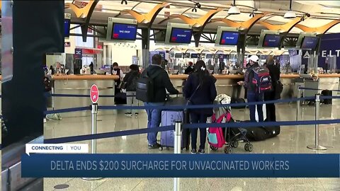 Delta drops monthly surcharge for unvaccinated employees