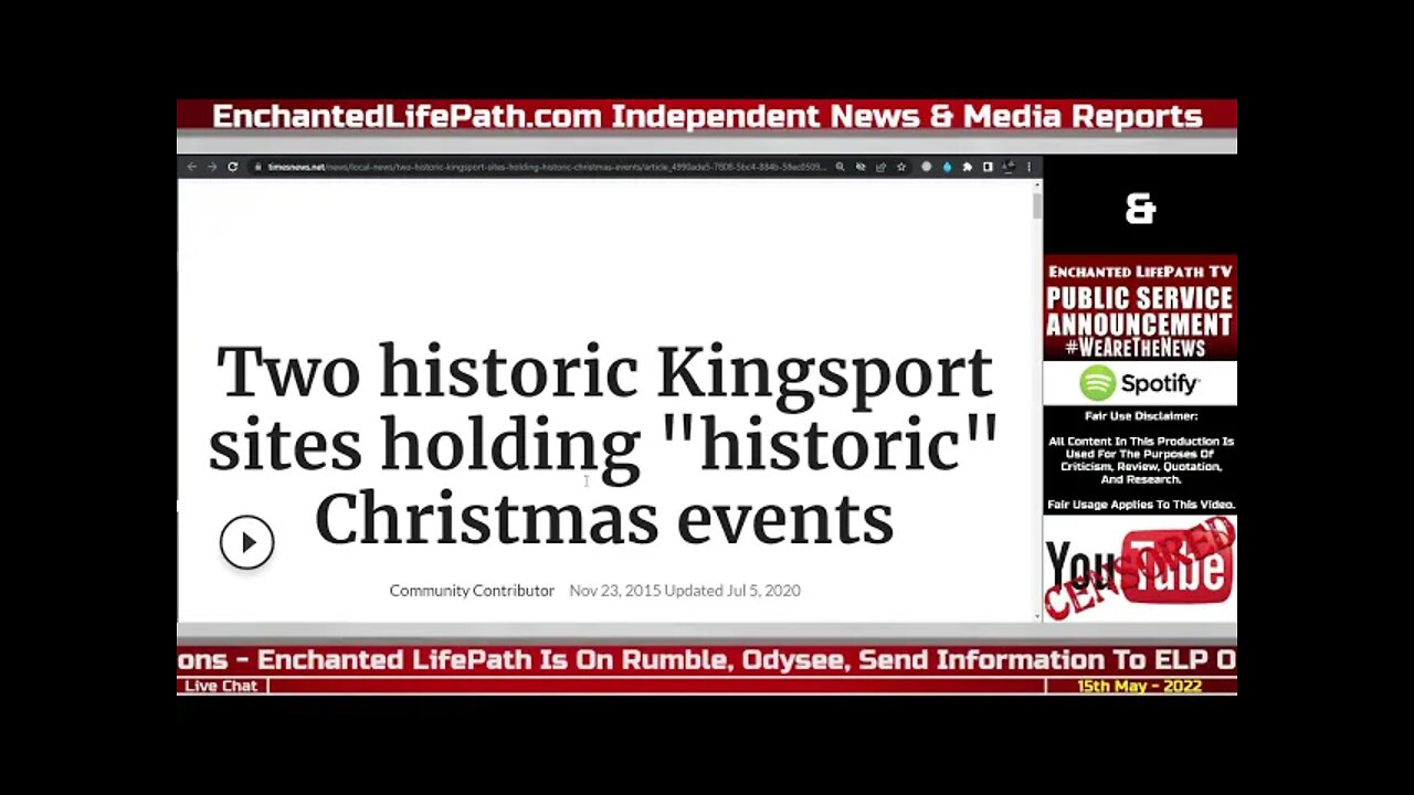 Tim Mullen's Parents Performed Alongside LampLight Theatre Larpers In 2015 Christmas Event