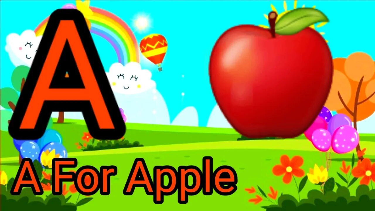 A For Apple b for ball l A Se Anar Aa Se Aam l ABCD song l alphabets apple l Study With PA