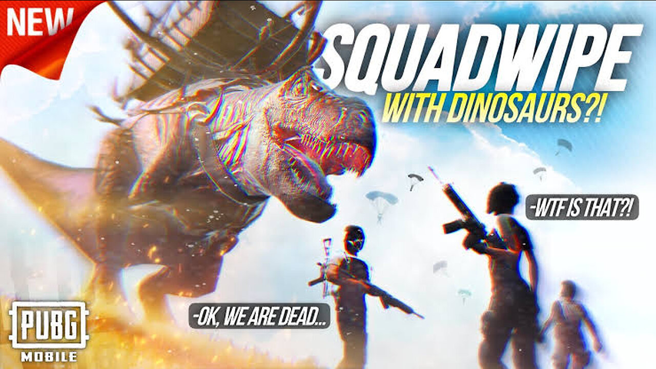 DINOSAUR Vs SQUADS 🔥 | NEW DINOGROUND EVENT GAMEPLAY | @PUBGMOBILE | 1v4