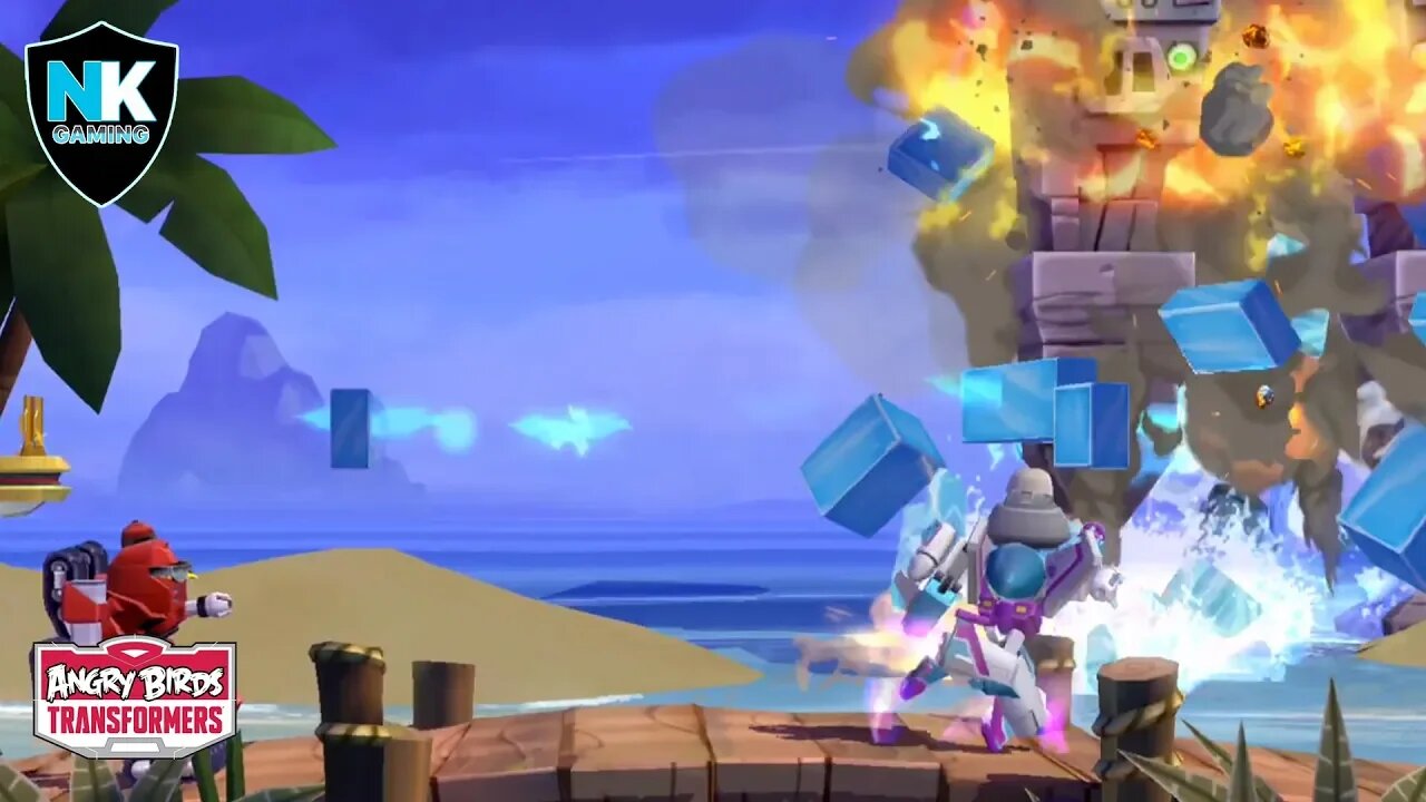 Angry Birds Transformers - Slipstream Destroys Mortar