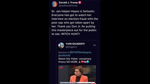 President Trump Shared Dr. Jan Halper-Hayes Interview | Act of 1871, J6, We Have It All