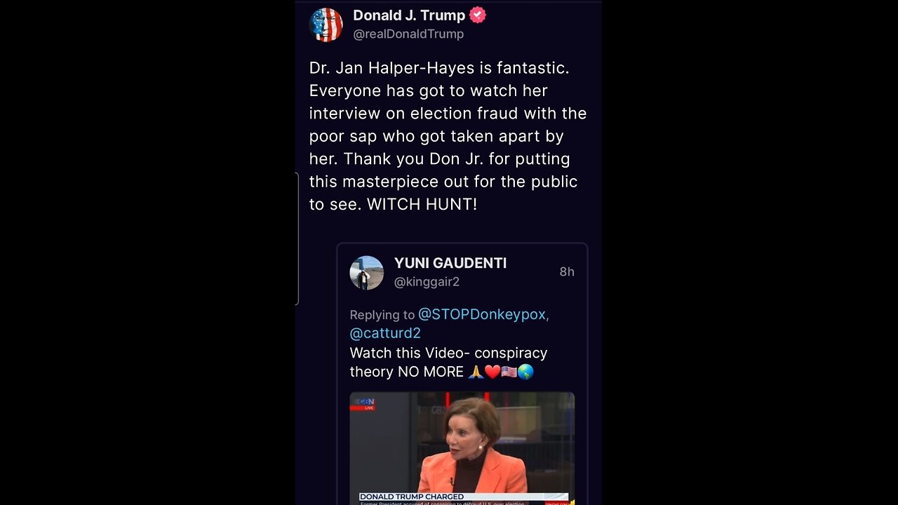 President Trump Shared Dr. Jan Halper-Hayes Interview | Act of 1871, J6, We Have It All