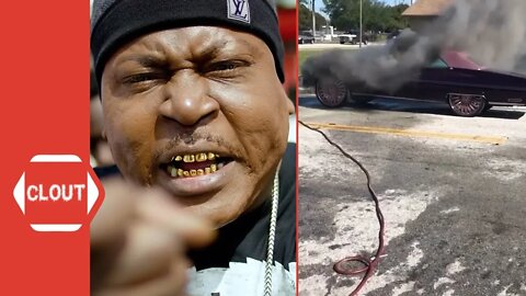 Trick Daddy's 'Classic Car' Burst Into Flames!