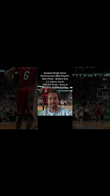 Greatest Playoff Performances (Non-NBA Finals Edition) Modern Era #shorts