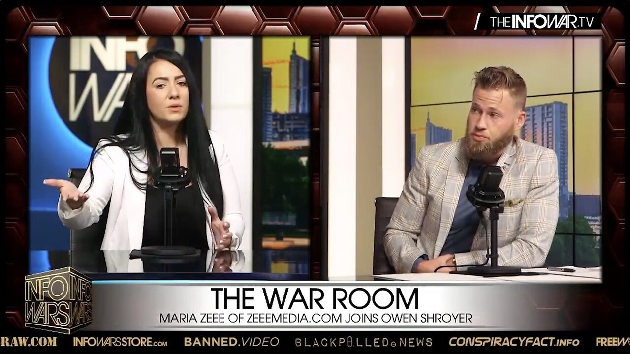 Maria Zeee Joins Owen Shroyer at the Infowars Studio with a Message for the World