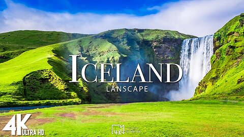 FLYING OVER ICELAND 4K UHD - Relaxing Music Along With Beautiful Nature Videos - 4K Video HD