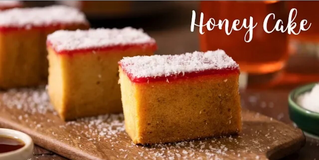 honey cake recipe | how to make eggless bakery style honey cake