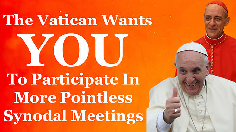 The Vatican Wants YOU To Participate In More Pointless Synodal Meetings