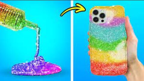 SUPER CUTE WAYS TO UPGRADE YOUR PHONE -- Quick DIY And Crafty Hacks_2