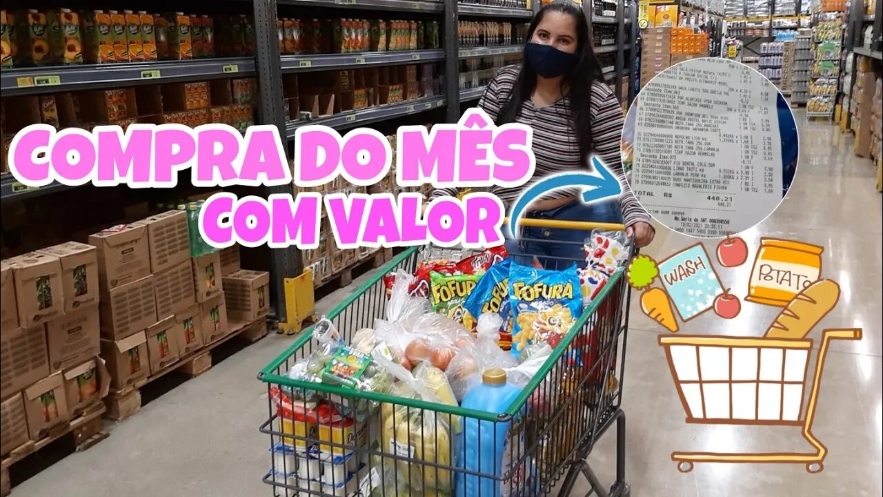 COMPRA DO MÊS COM VALOR🤑 + FICAMOS IMPRESSIONADO COM O VALOR😱