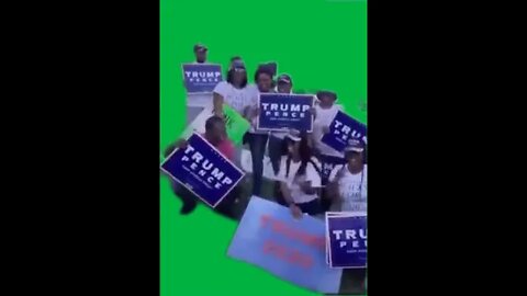 Green Screen – Trump supporters