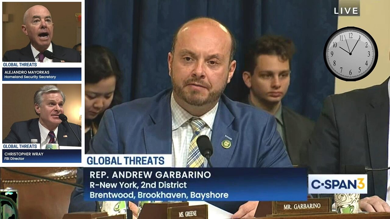 Rep. Andrew Garbarino grills FBI Director Wray & DHS Secretary Mayorkas - Nov. 15, 2023