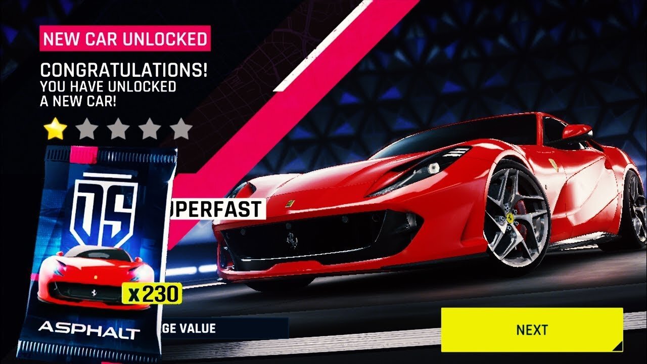 ASPHALT 9 | Opening 230 Ferrari 812 Superfast packs &amp; Test Drive