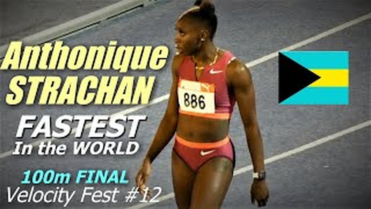 Bahamas Anthonique Strachan is the 2nd fastest woman in the world, women 100m velocity fest 12