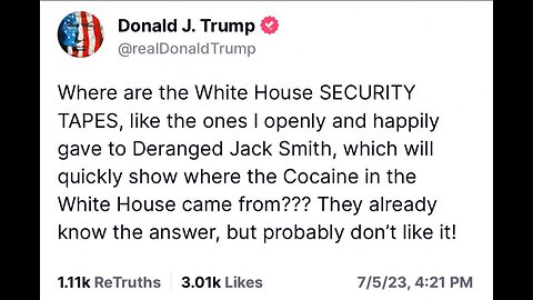 Who Left Their Cocaine At The White House? 7-6-23 Ben Shapiro