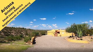 Arizona Drive through the neighborhoods in the town of Wickenburg