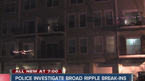 Police investigate string of break-ins in Broad Ripple area