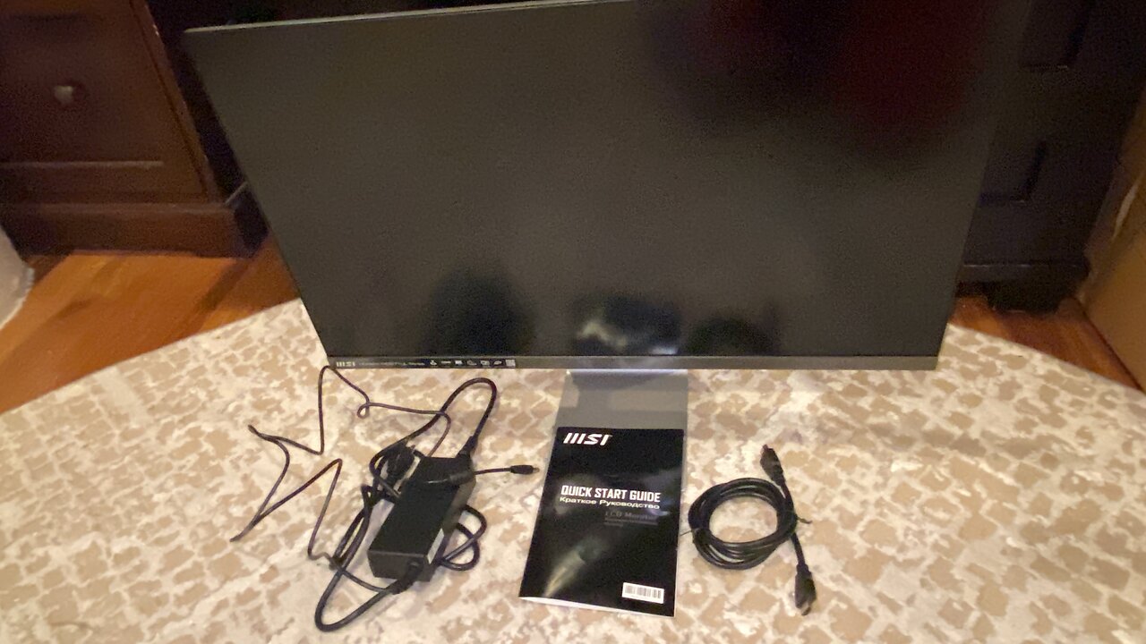 Look @ UnBoxing MSI Modern MD271UL 27" LED 4K UHD Monitor DisplayPort Type-C HDMI Black Iron Gray