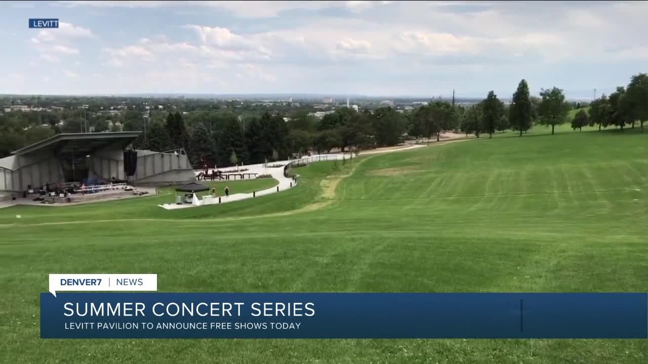 Levitt Pavilion announcing free shows today