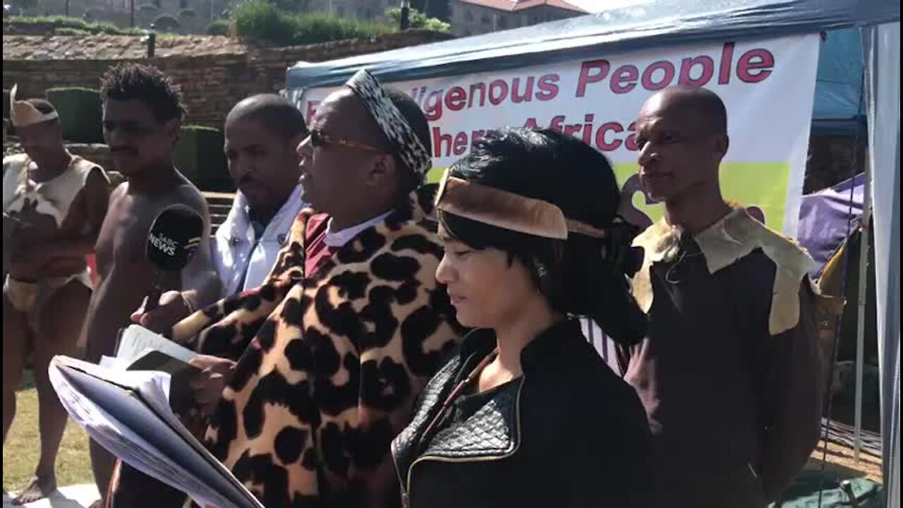 Community inaugurates Chief Khoisan SA as 'president and king' at Union Buildings (iKr)