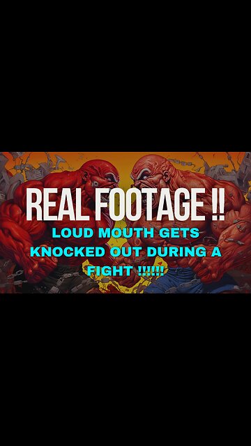 Loud Mouth Gets Knocked-out During A Fight.