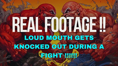 Loud Mouth Gets Knocked-out During A Fight.