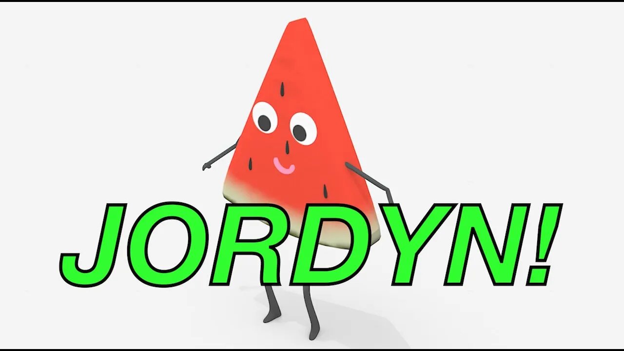 Happy Birthday JORDYN! - WATERMELON Birthday Song