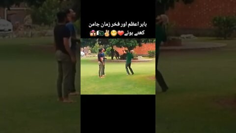 Babar Azam and Fakhar Zaman Enjoying