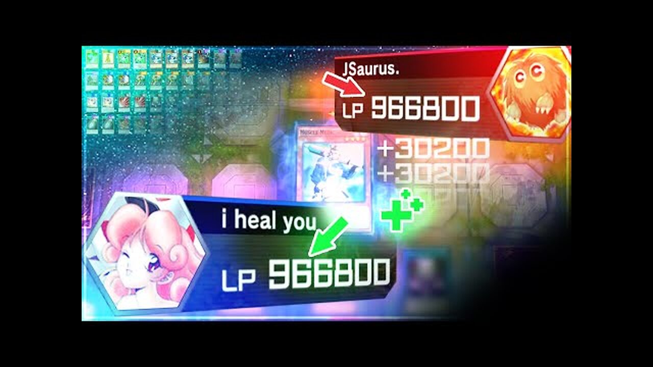 I Healed Myself & Opponent to 999999+ LP, then SCAMMED HIM (Yu-Gi-Oh! Master Duel)