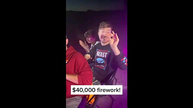 Launching a $40,000 Firework! Mrbeast