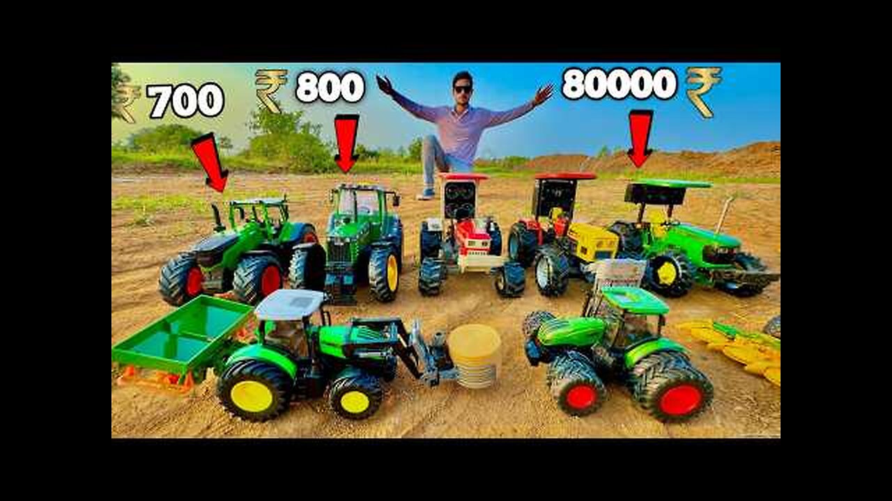 RC Expensive Handmade Tractor Vs RC Low Cost Tractors track test