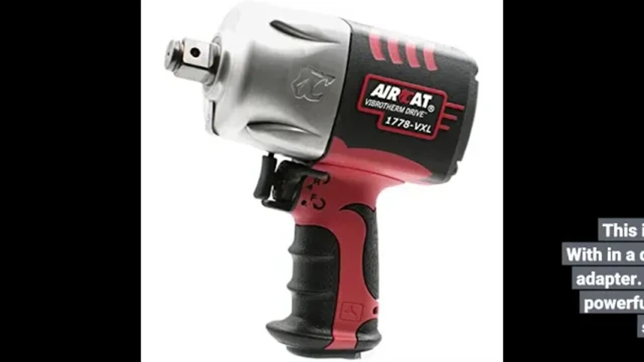 AIRCAT 1778-VXL 3/4" Drive Impact,Red, Black, Silver,Compact