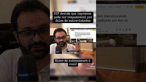 STF decide que imprensa pode ser responsabilizada por falas de entrevistados