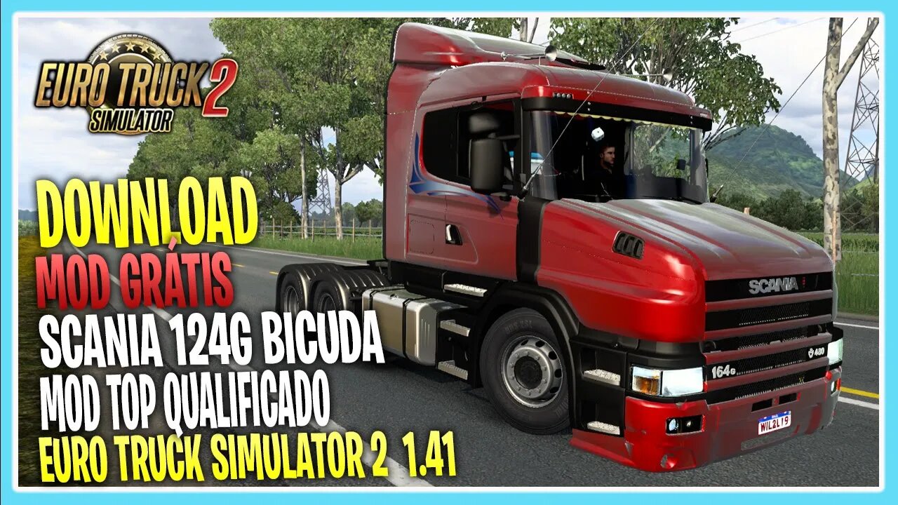 Mod SCANIA 124G + RONCO TOP EURO TRUCK SIMULATOR 2 VERSÃO 1.41