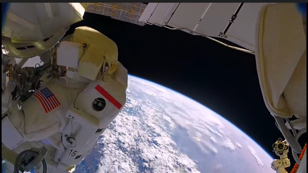 Astronauts accidentally lose a shield in space (GoPro 8K)