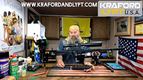Kraford and Lypt accessories on my FX Impact MKII 30 caliber benchrest gun