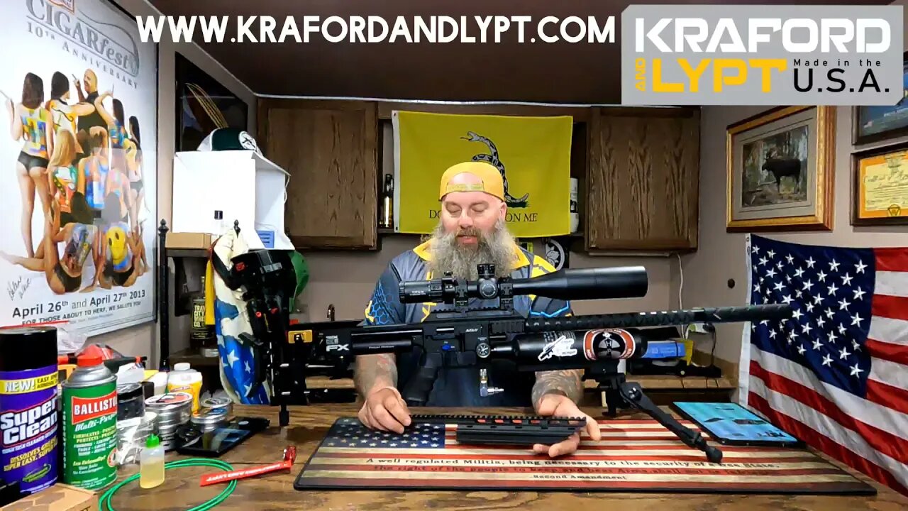 Kraford and Lypt accessories on my FX Impact MKII 30 caliber benchrest gun