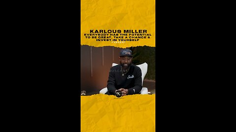 @karlousm Everybody has the potential to be great, take a chance & invest in yourself