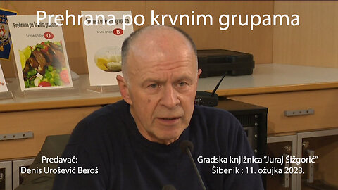 Prehrana po krvnim grupama - Denis Beroš - Šibenik 10.03.2023.