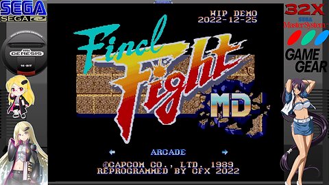 Final Fight MD extended 60fps mode