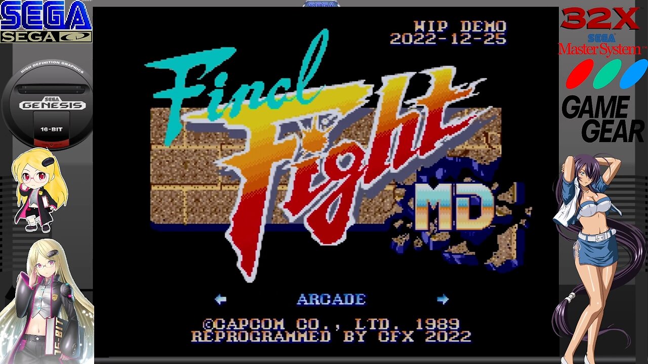 Final Fight MD extended 60fps mode