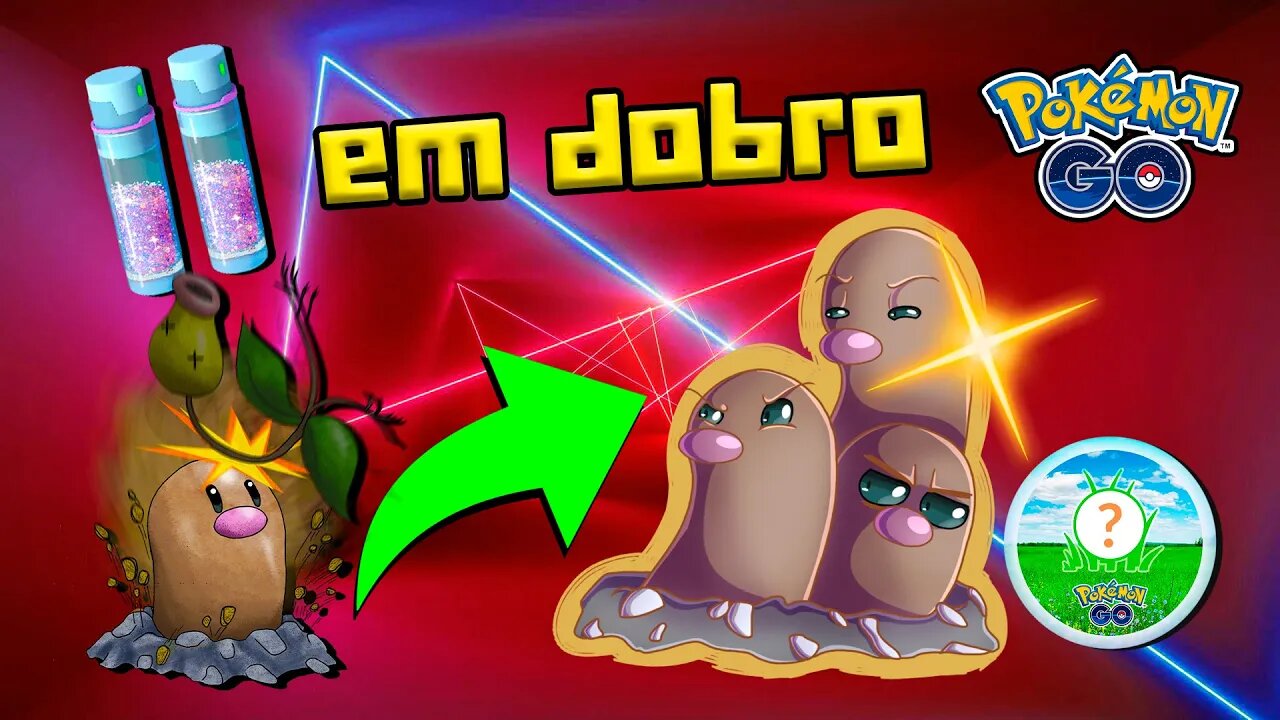 DIGLETT SHINY! DOBRO DE POEIRA ESTELAR NA CAPTURA! Hora do Holofote! SPOTILIGHT!