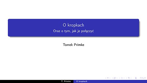 Cykl "Oprogramowanie 2023" - część 2 : O kropkach.